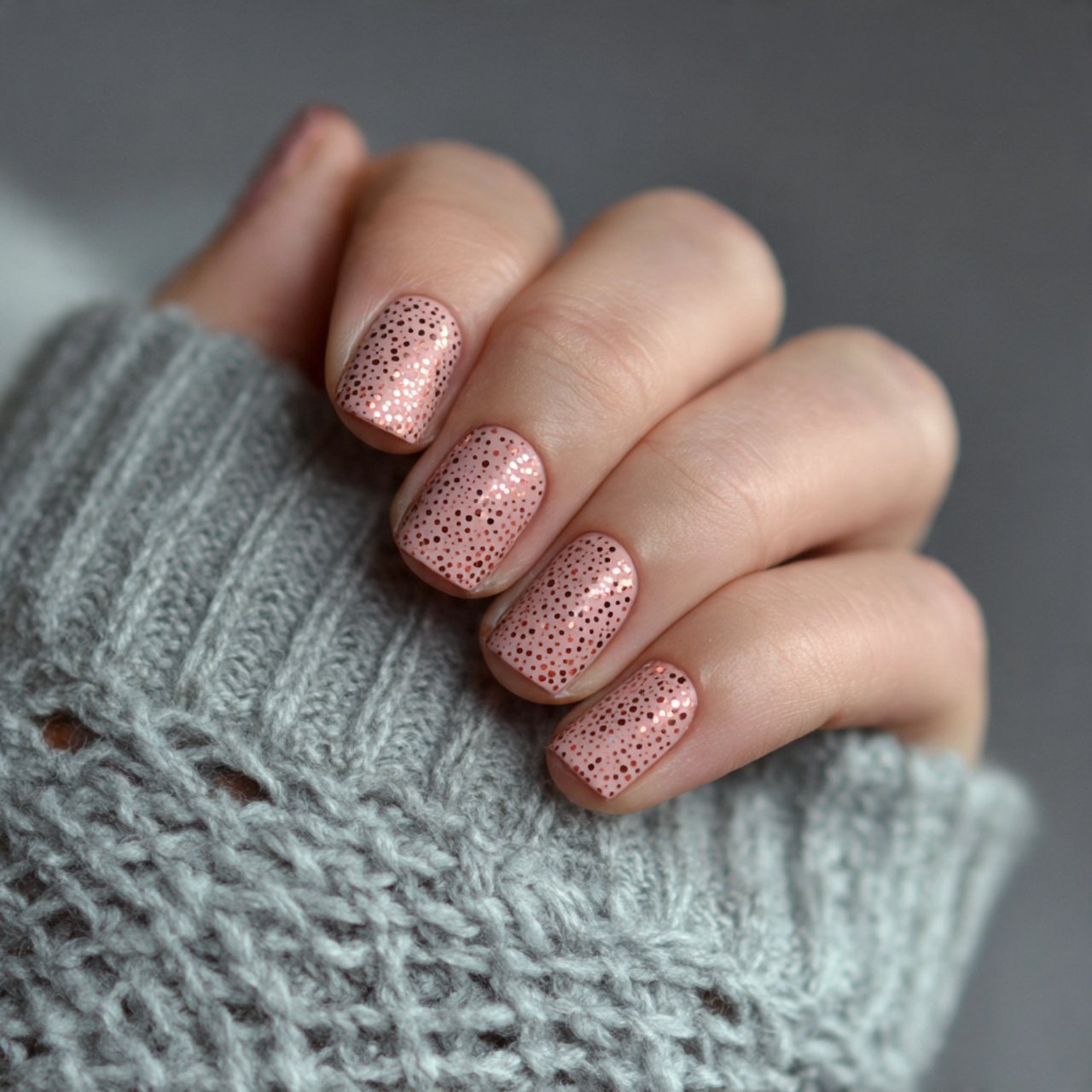 13 subtle nude with polka dots create