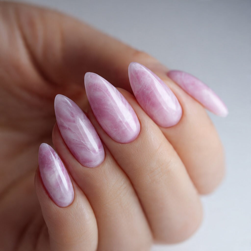 almond shape soap nails