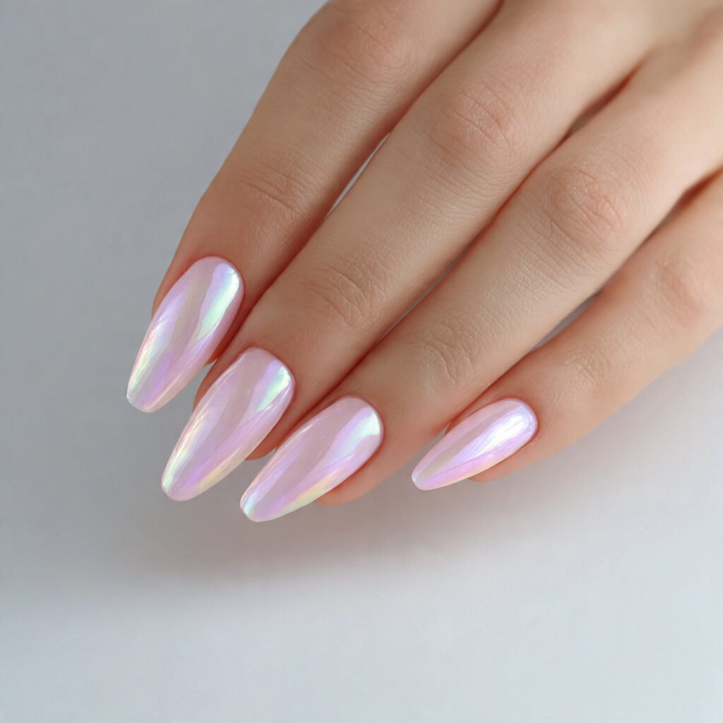 aura glow nail design natural