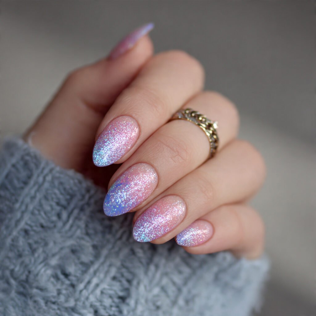 aura glow trendy nails