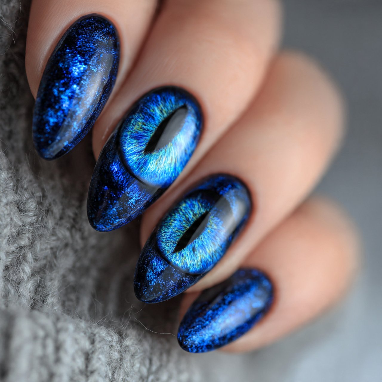 Blue Cat Eye Nails: Designs You Need to Try