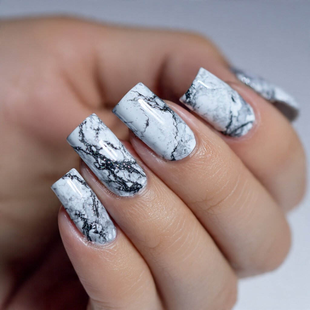 bold black and white marble nature looks 1