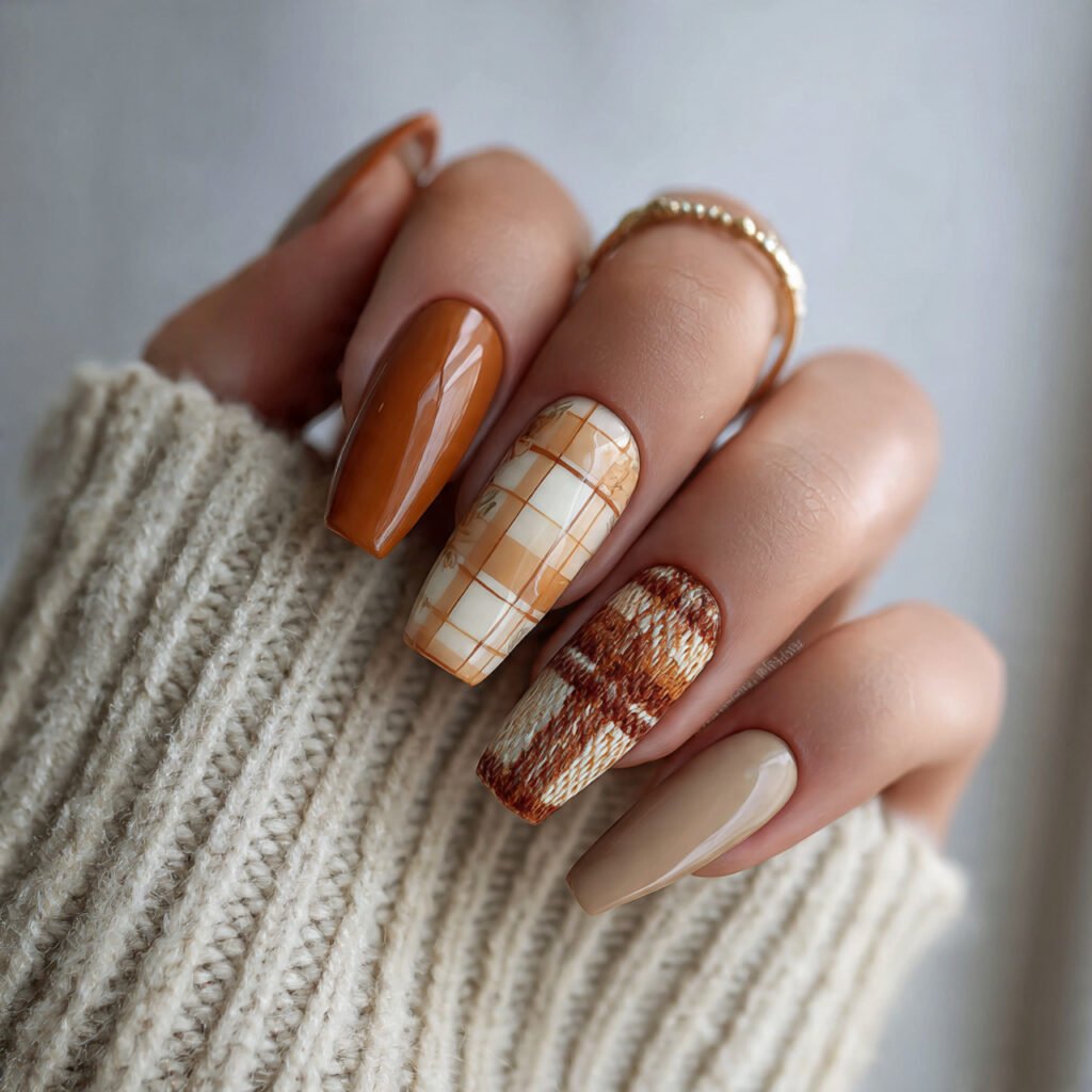 caramel fall nail ideas warm flattering always