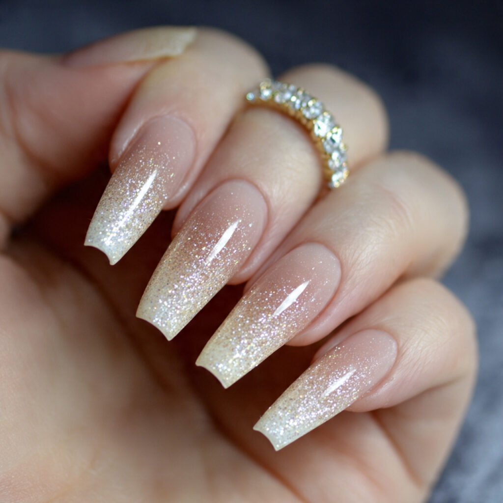 champagne shimmer fade soft sparkle gradient nature