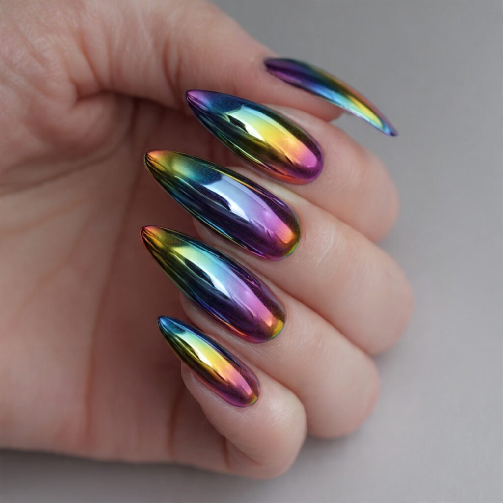 chrome over jelly color tinted mirror create