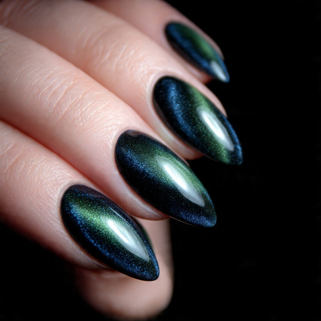 classic velvet cat eye nails soft center