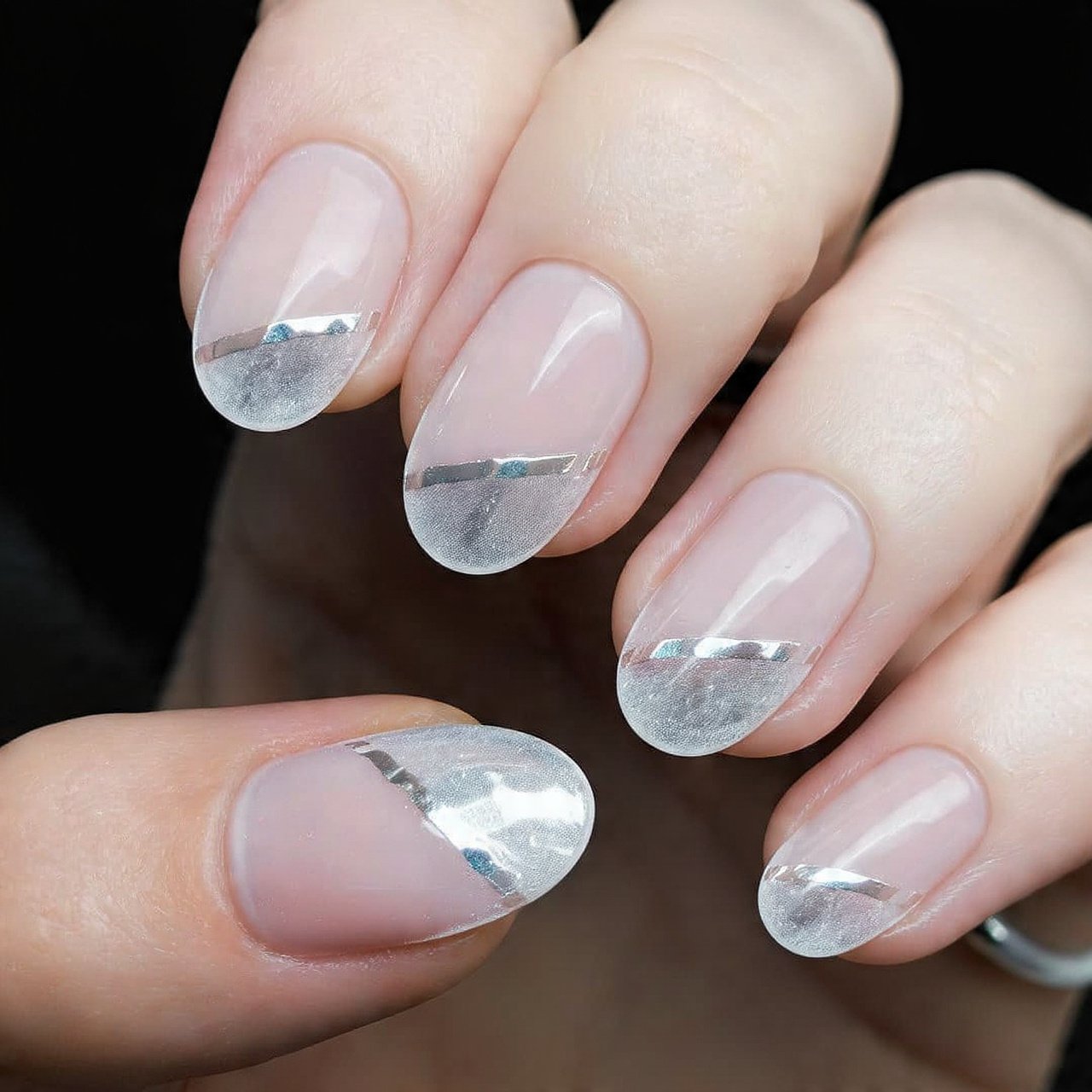 clear base ice shard foil modern