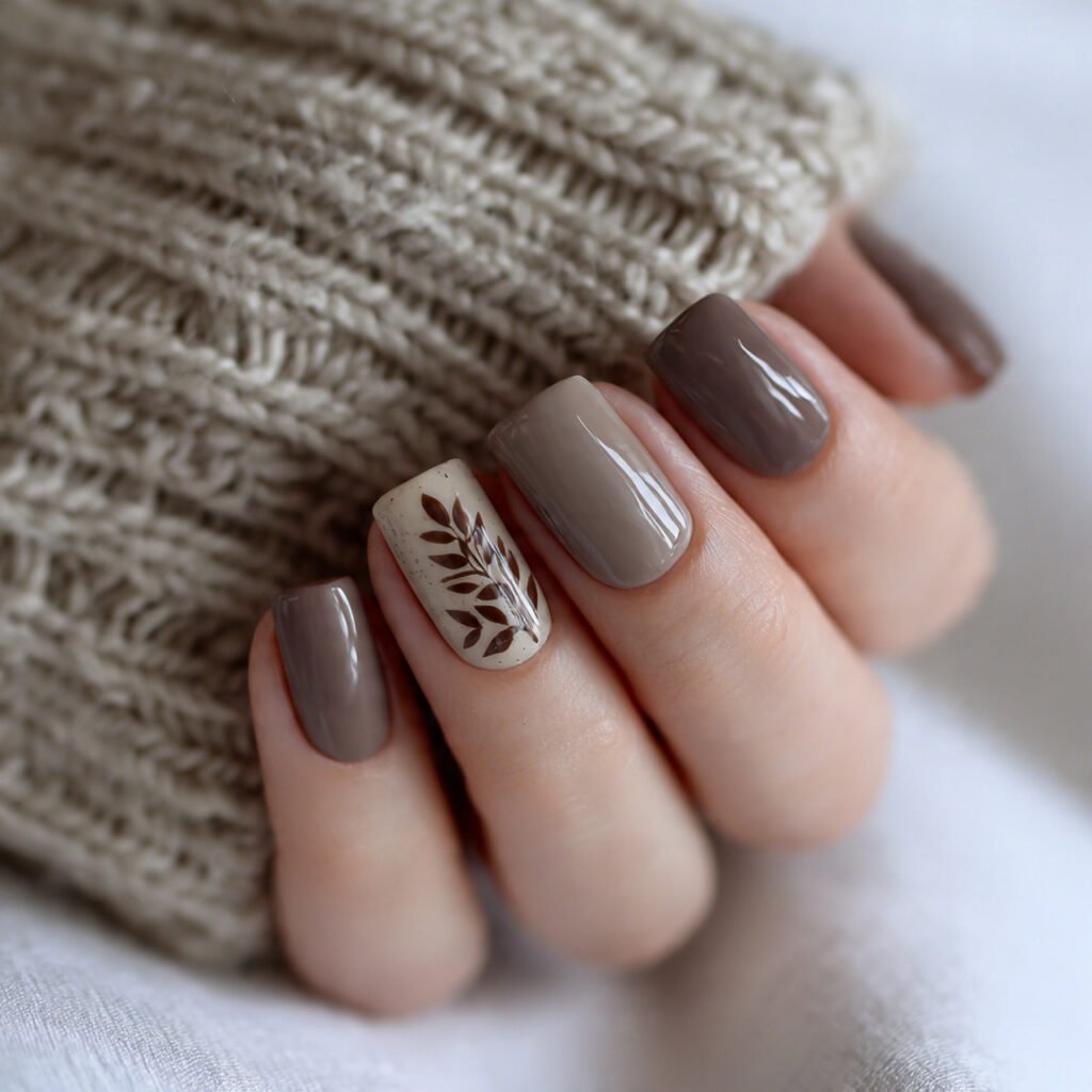 cozy mocha nails chocolate neutral natural looks