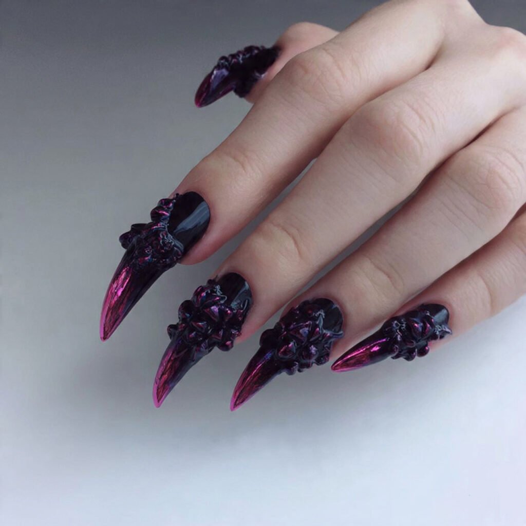 creepy clawed nails cool looks nails