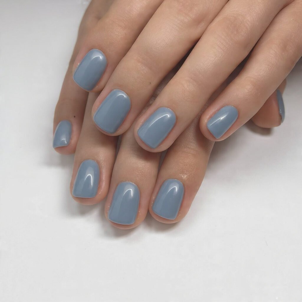 denim blue nails the winter neutral natural