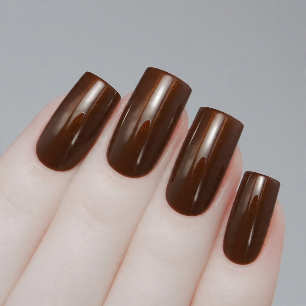 espresso gloss fall nails the clean rich