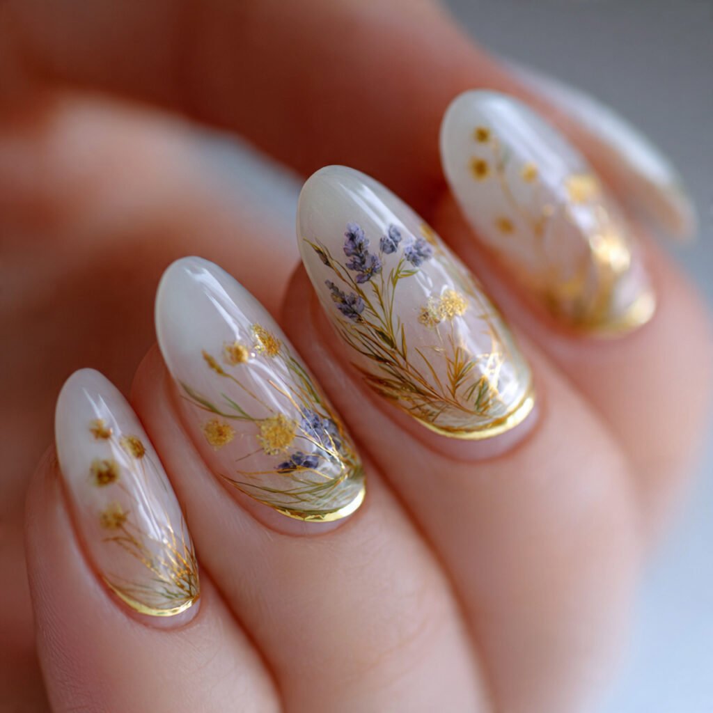 fine line art trendy nails natural