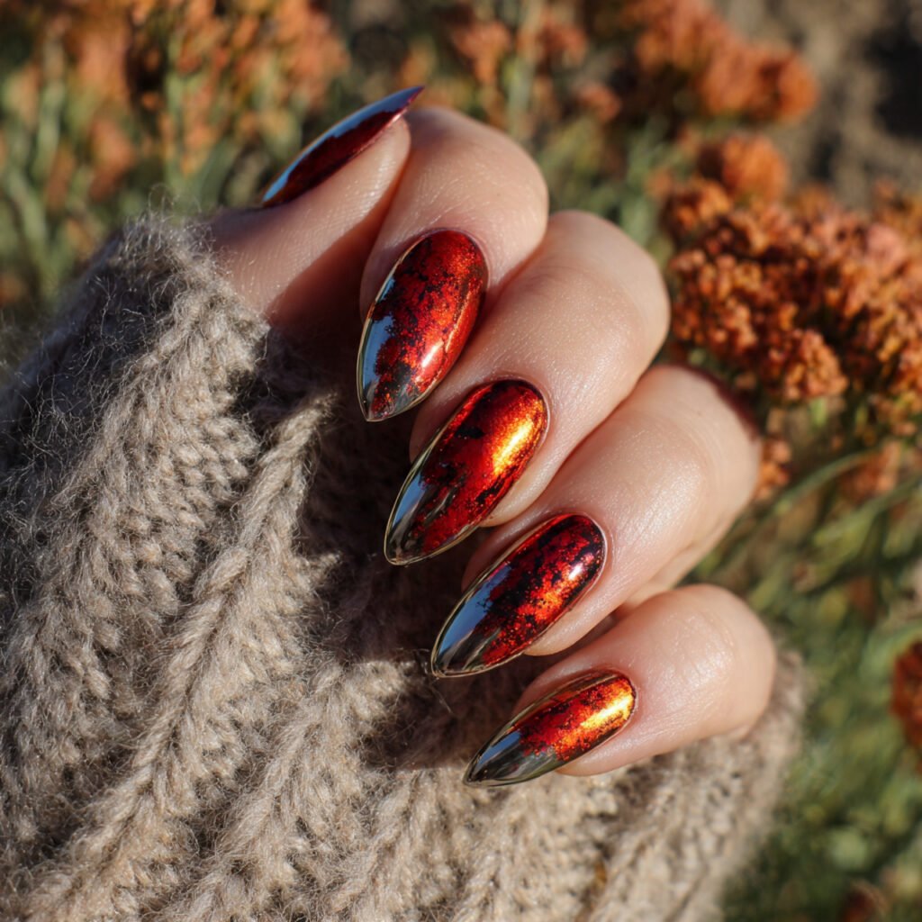 fire nation red chrome tips funky but