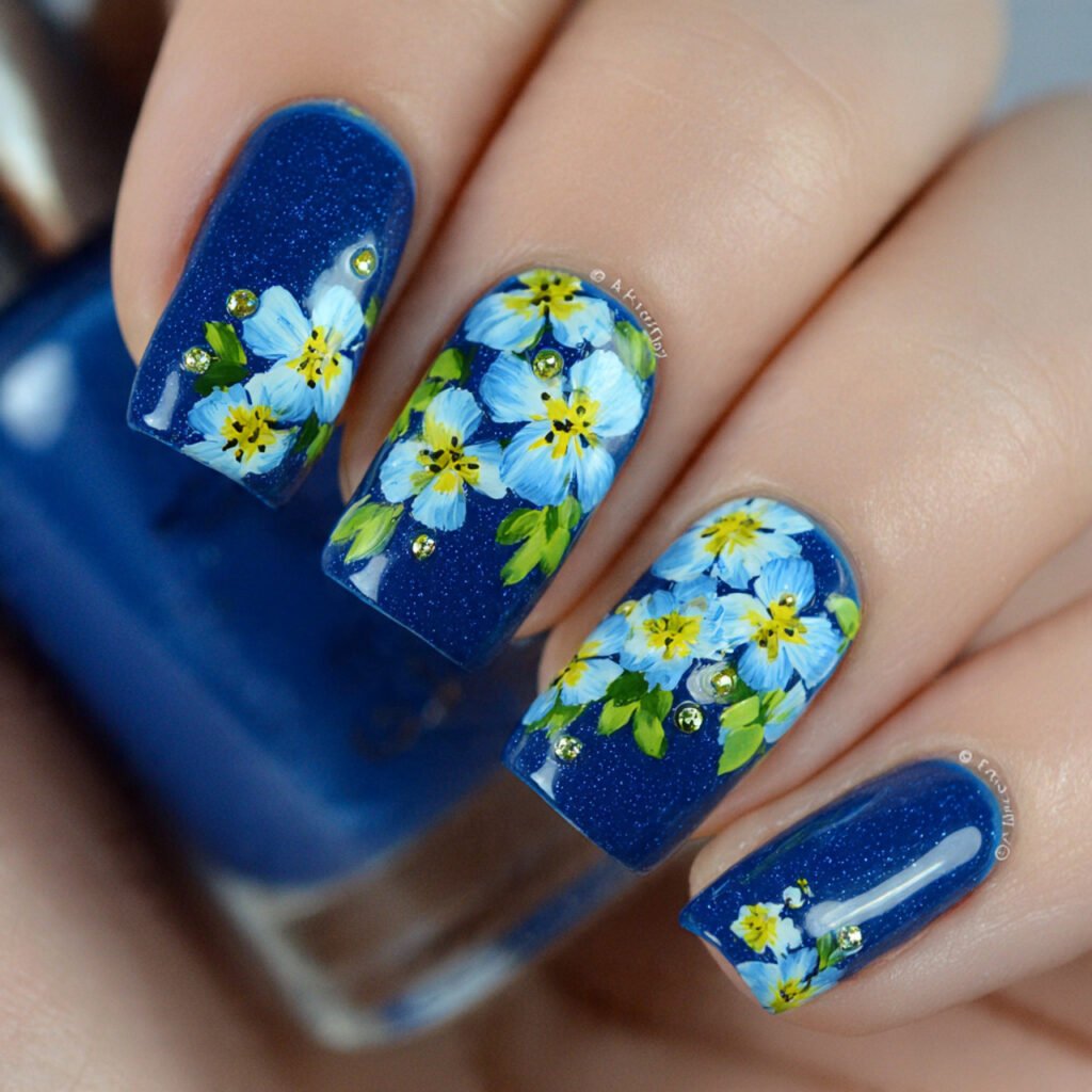 floral nail art attractive looks nails