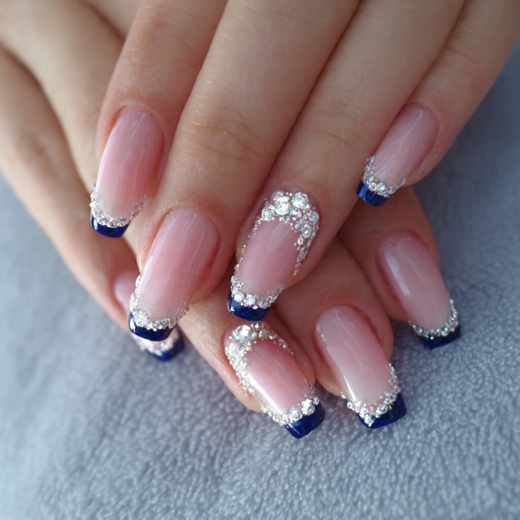 french tips with a twist attractive looks