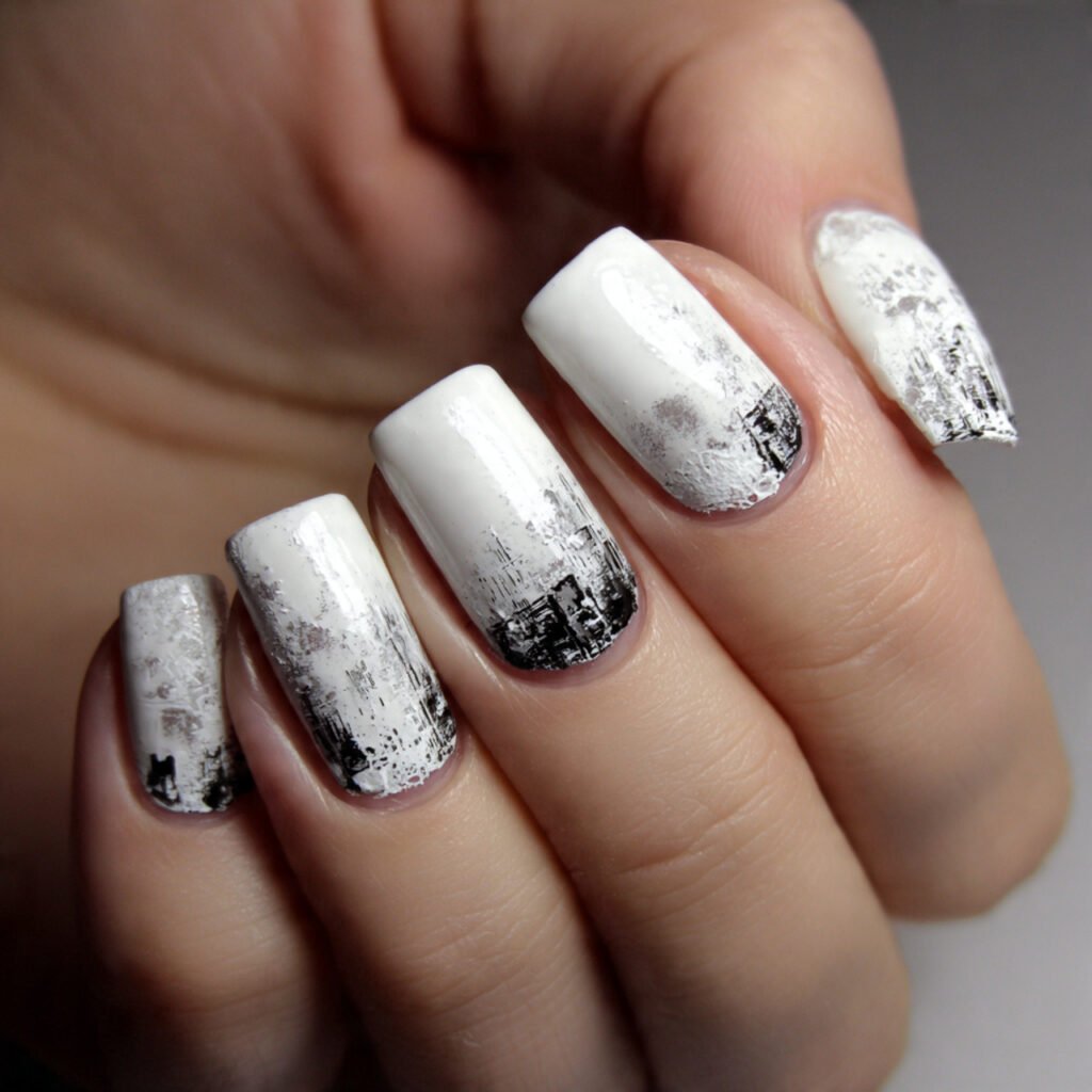 ghostly white nails attractive looks nails