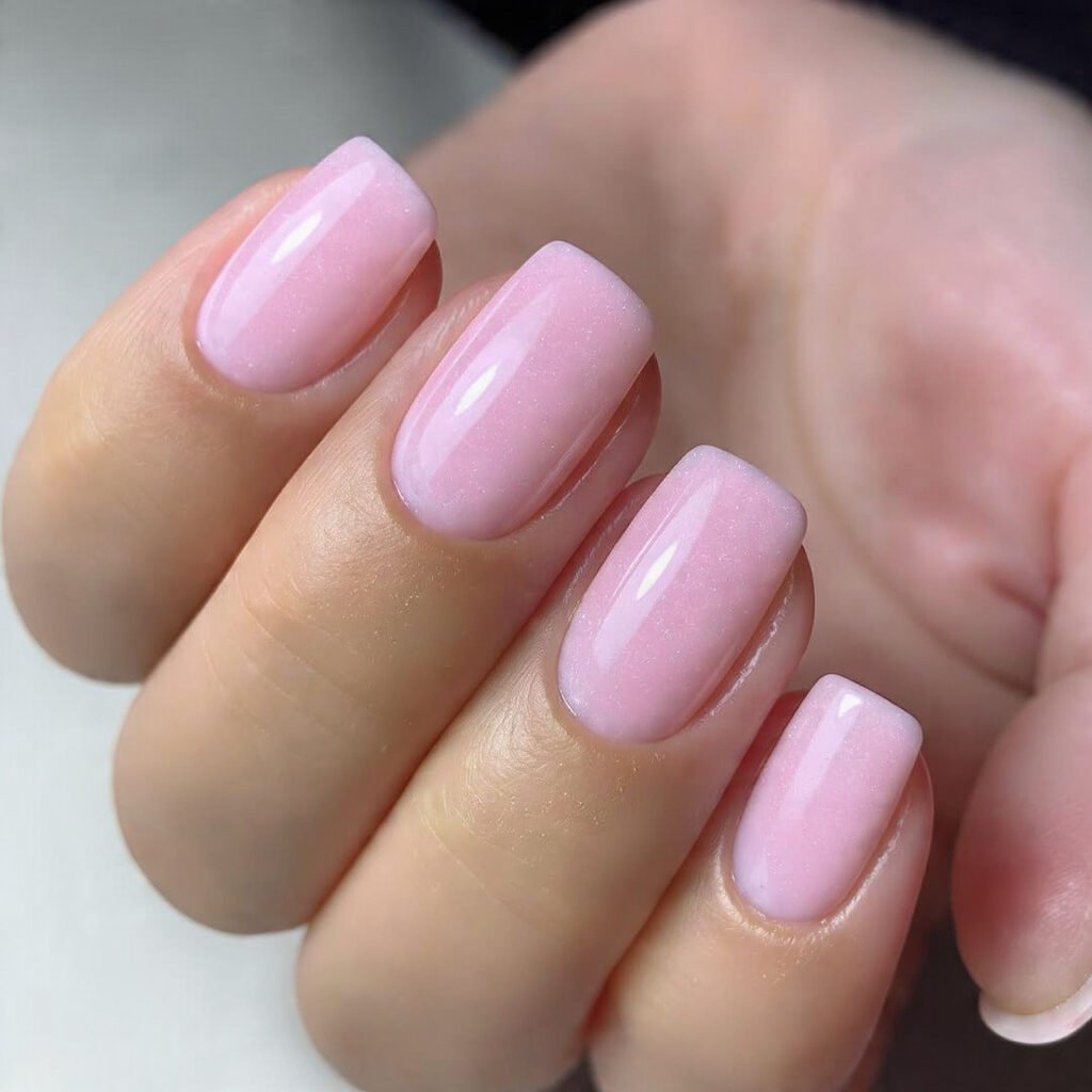 glazed pink pearl finish luxe glowy pink