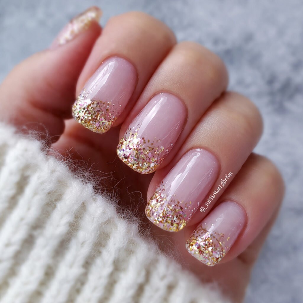 glitter accent tip sparkle without the stress