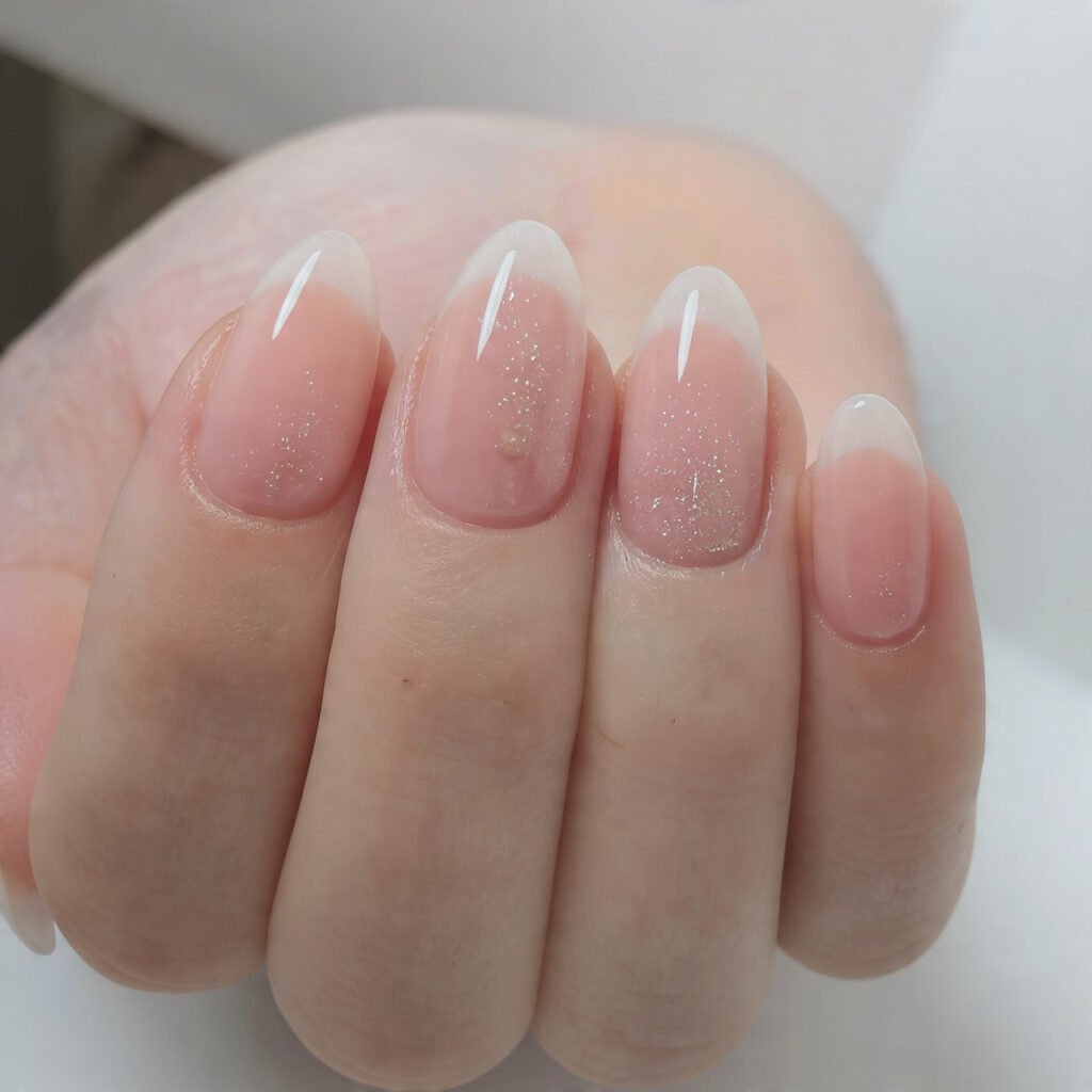 glitter love line cuticle detail tiny sparkle