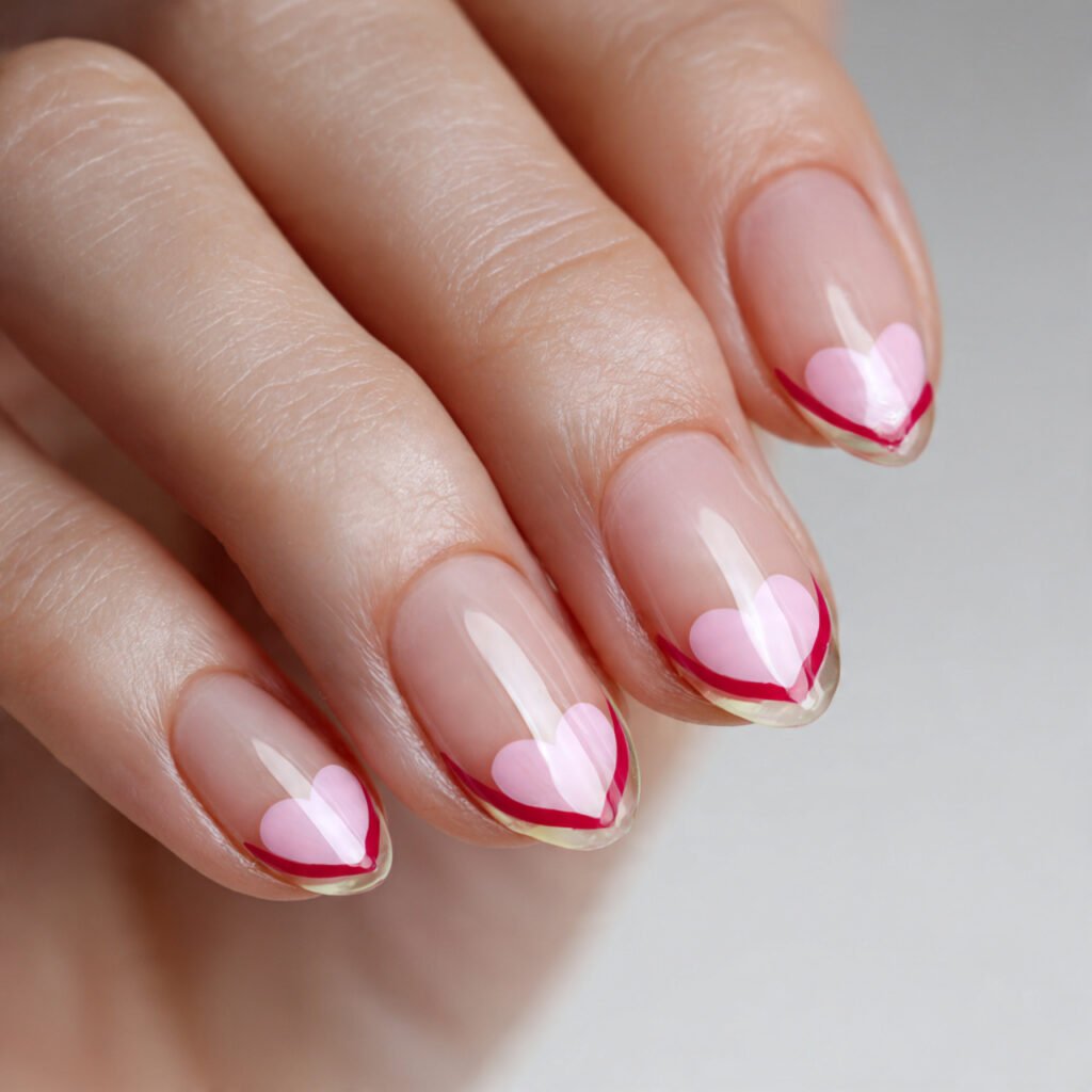 heart french tiny hearts as the tip