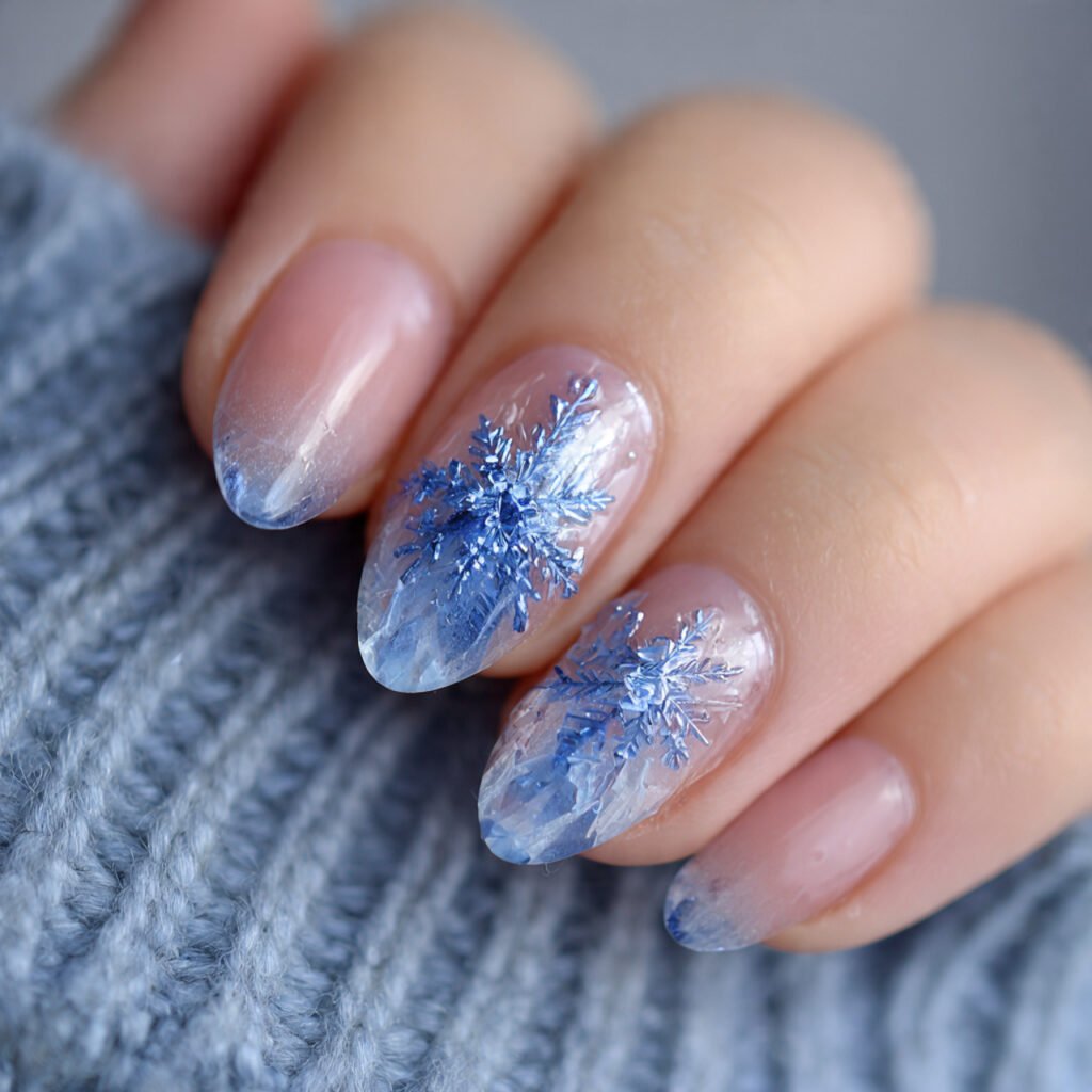 icy crystal accent one nail only smoothly