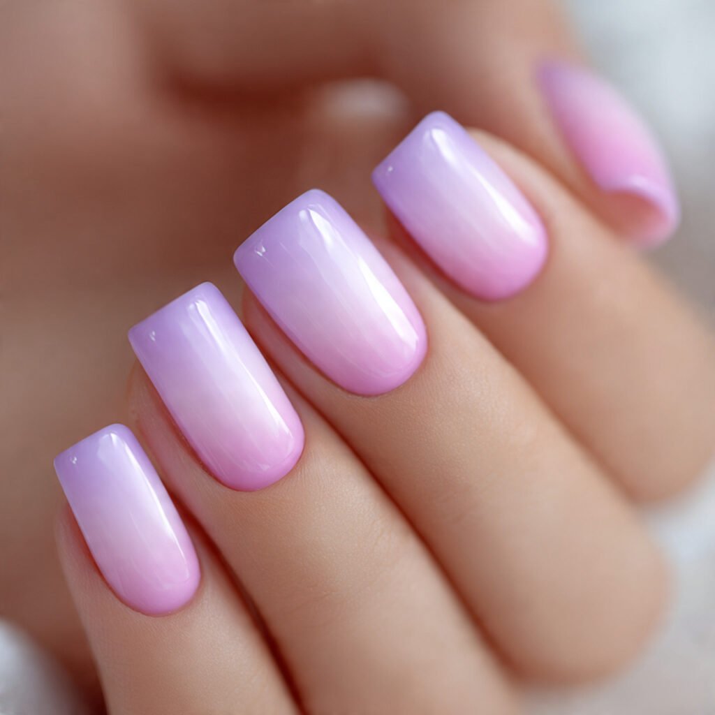 lavender to pink ombre attractive looks nails