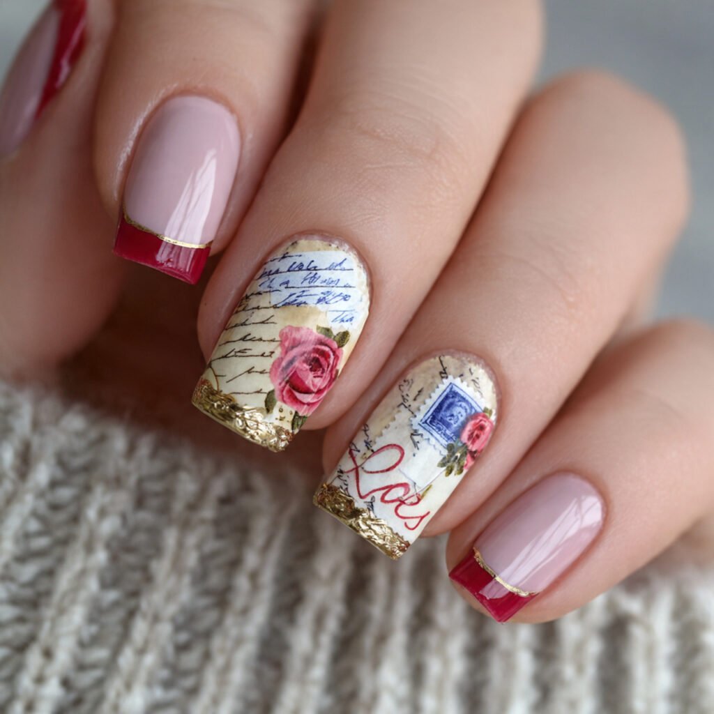 love letter nail art attractive looks nails