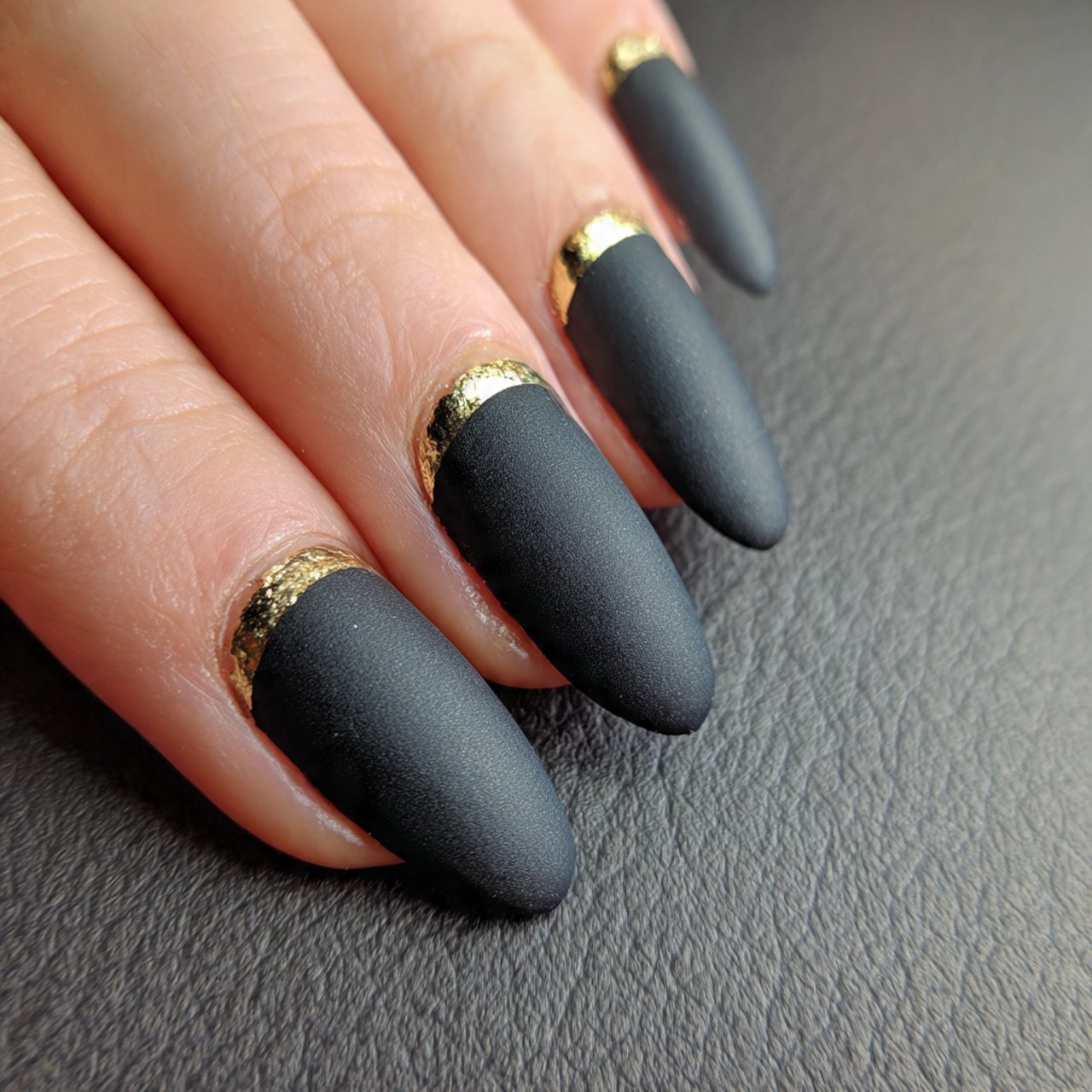 matte nude with metallic accent 1