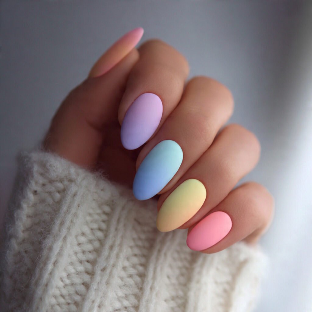 matte pastel nails attractive looks nails