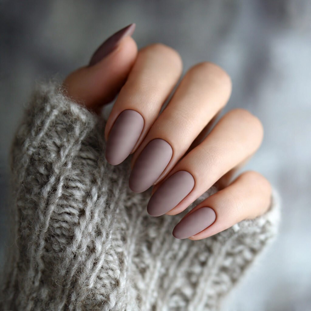matte taupe gel nails beautifull and