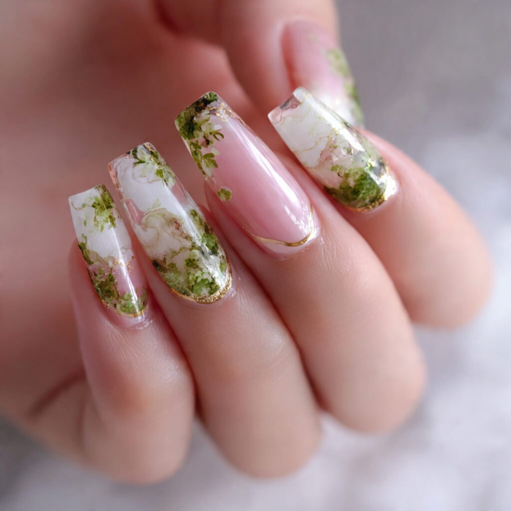 micro french acrylics clean girl high end finish create