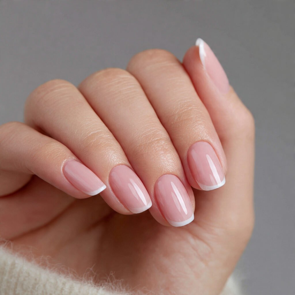 micro french chic nails thin tip maximum sophistication