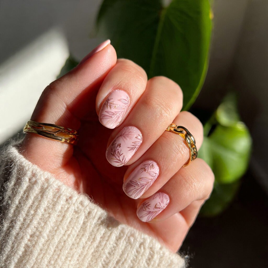 milky blush base one micro heart