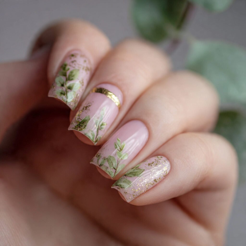 milky nude minimal nail design nail natural