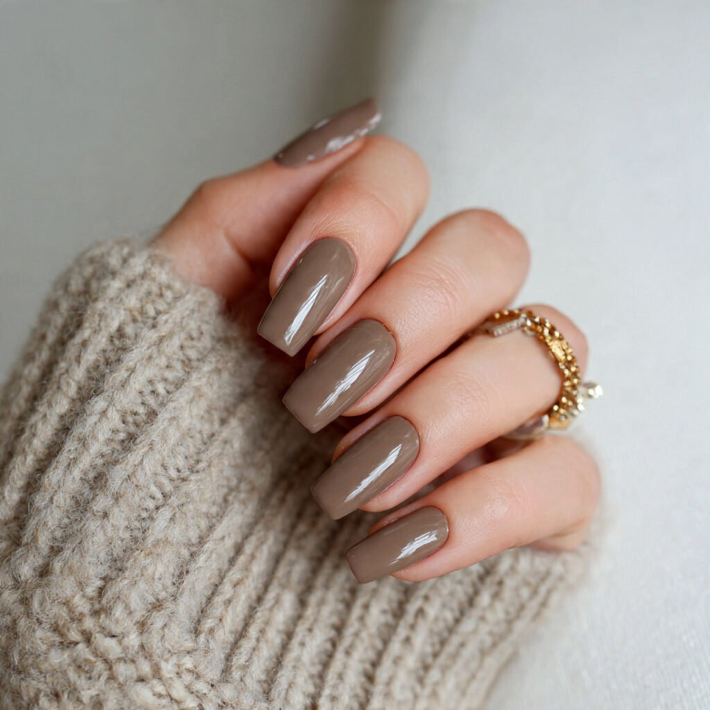 mocha latte nails warm neutral that feels