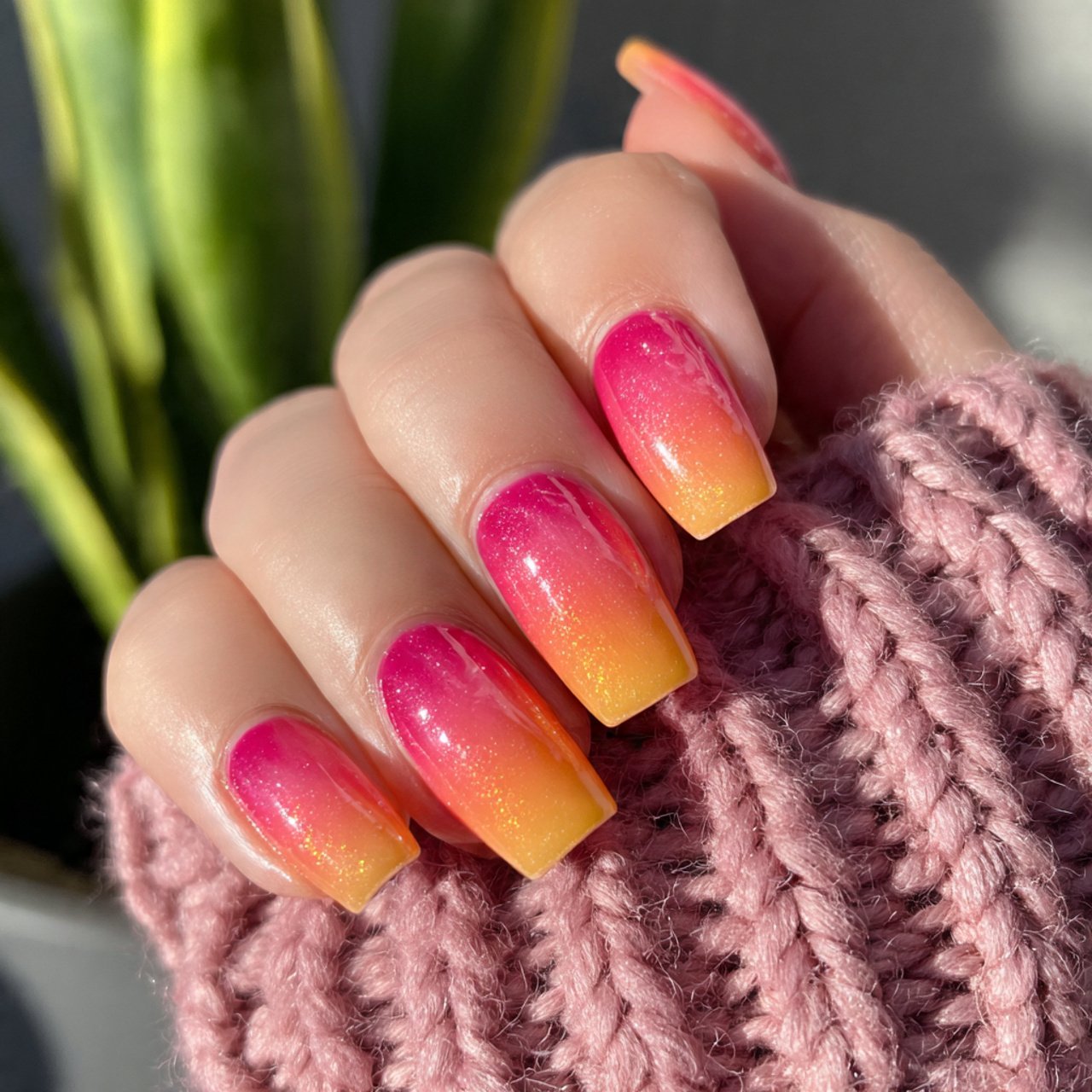 nails sunset aura nails soft radiant center