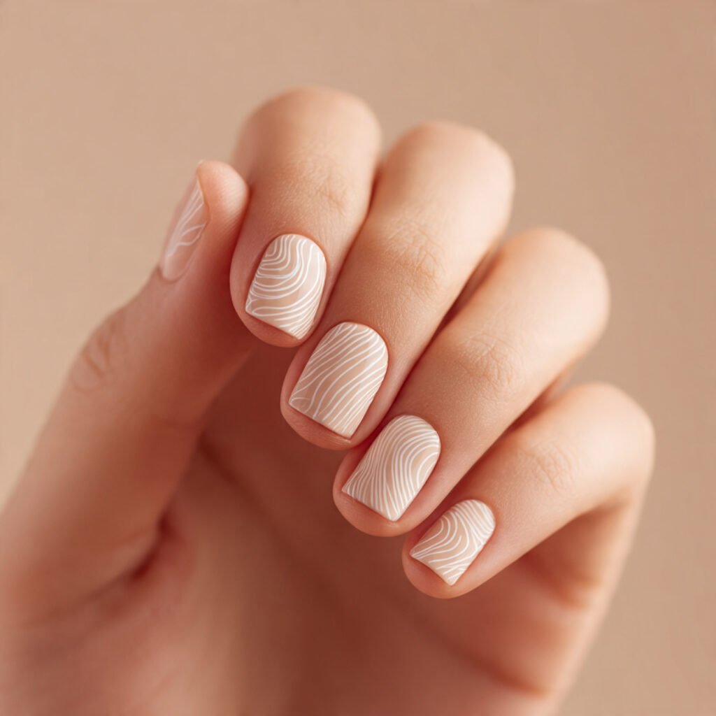 neutral swirl line art minimal but trendy