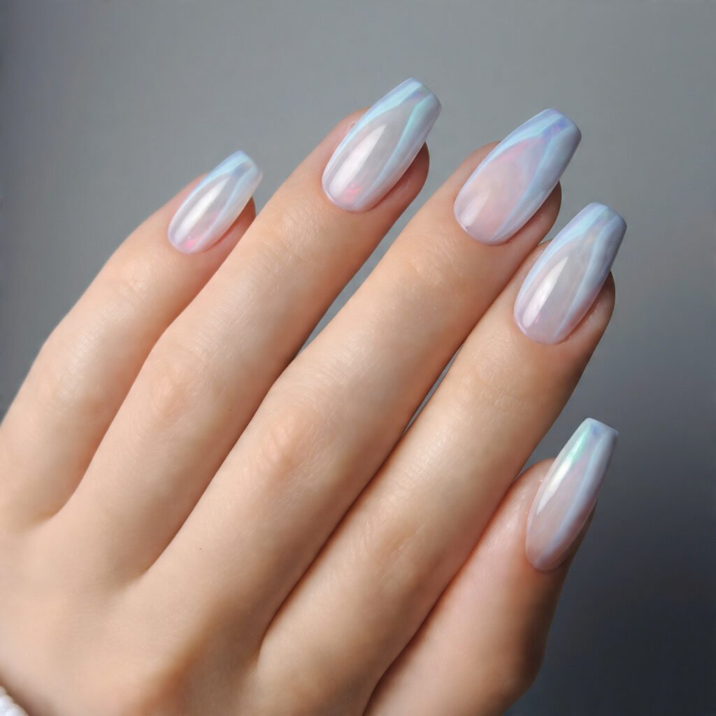 opal glitter sandwich icy nails iridescent depth