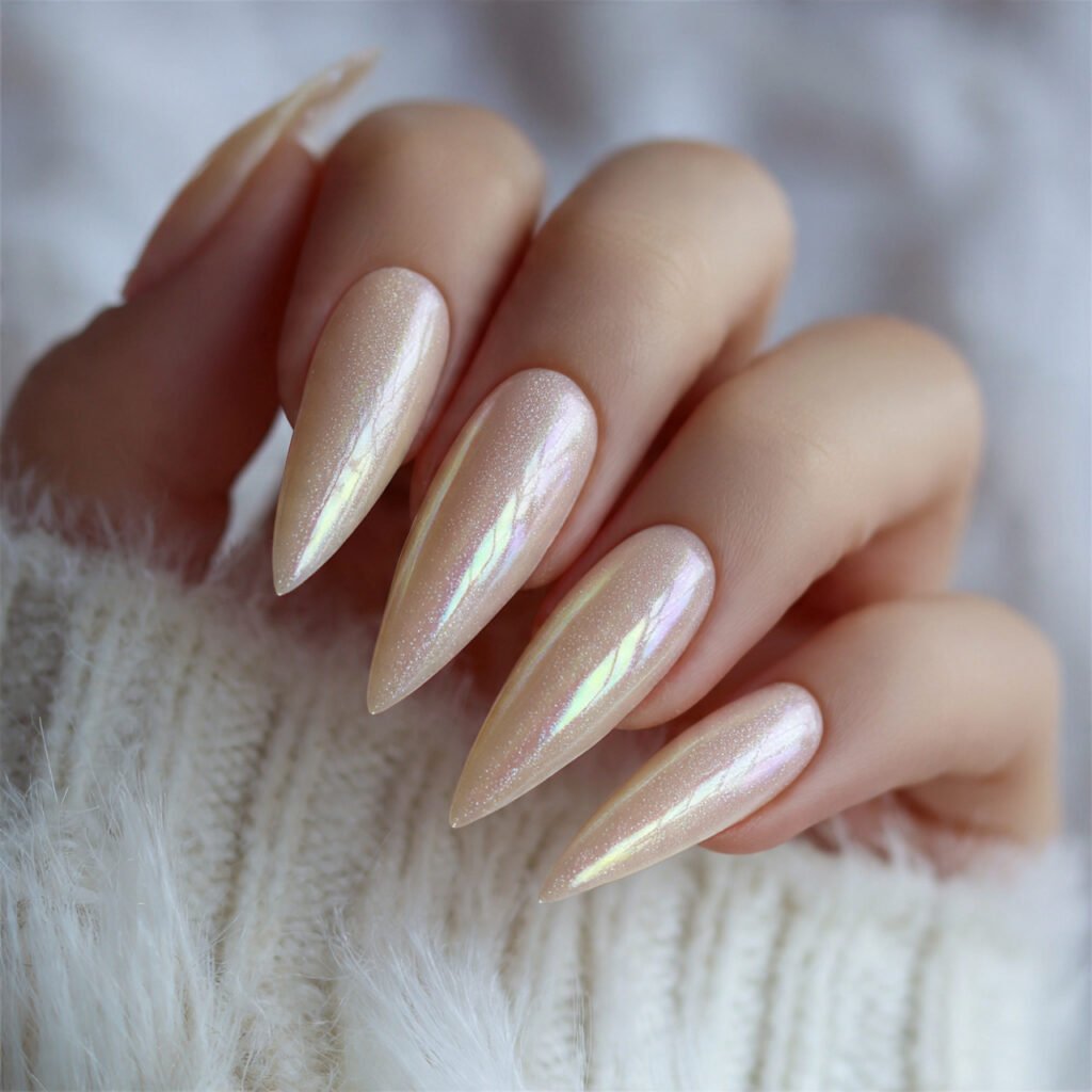 pearlescent champagne sheer attractive natural looks