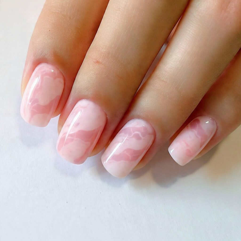 pink marble veins soft rose quartz effect