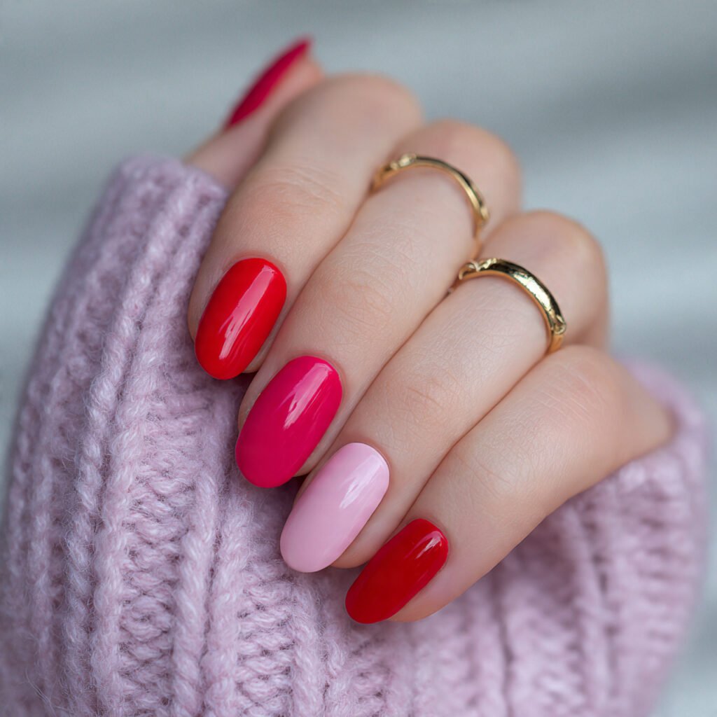 pink red color block bold but clean