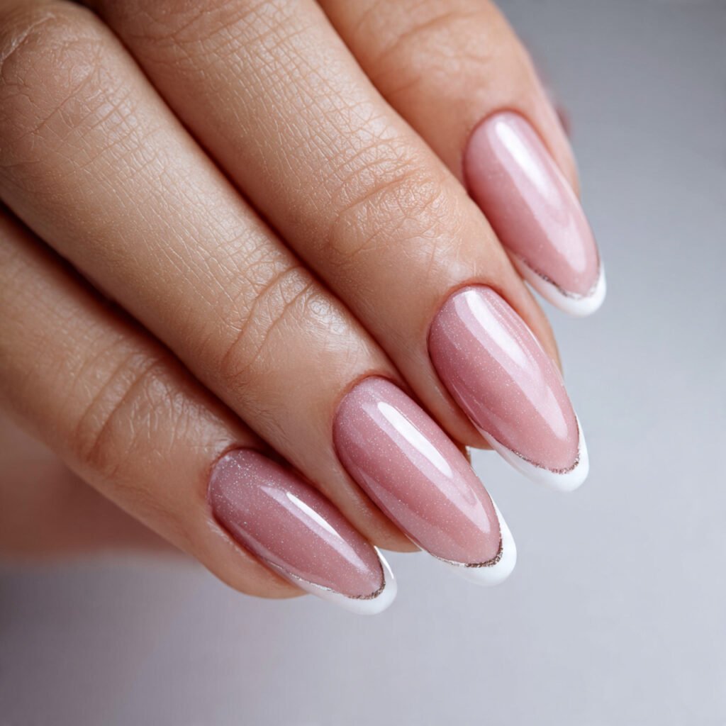 side french diagonal tip for slimming effect nature