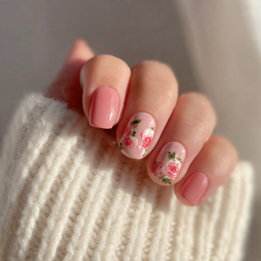 soap nails on short natural nails