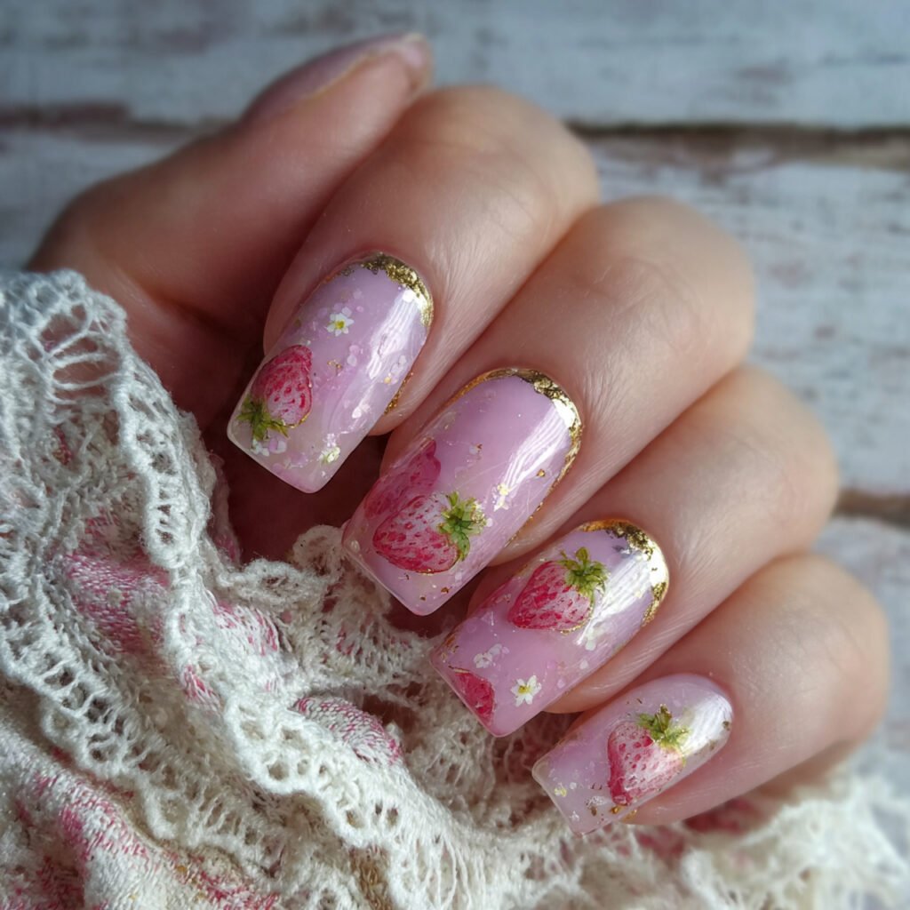 strawberry milk jelly glassy youthful wearable decent