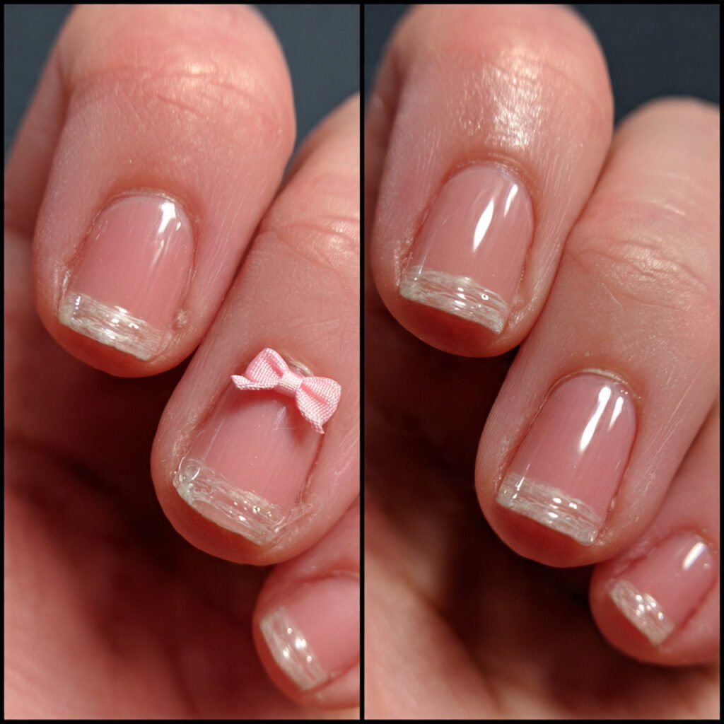 tiny bow accent cute but still grown