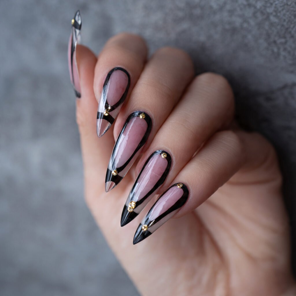 v french stiletto sharp tip sharp design create