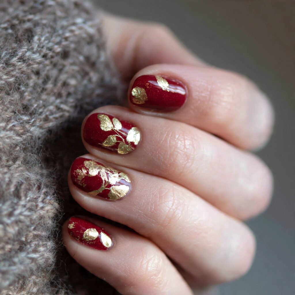 and gold accent attractive nails
