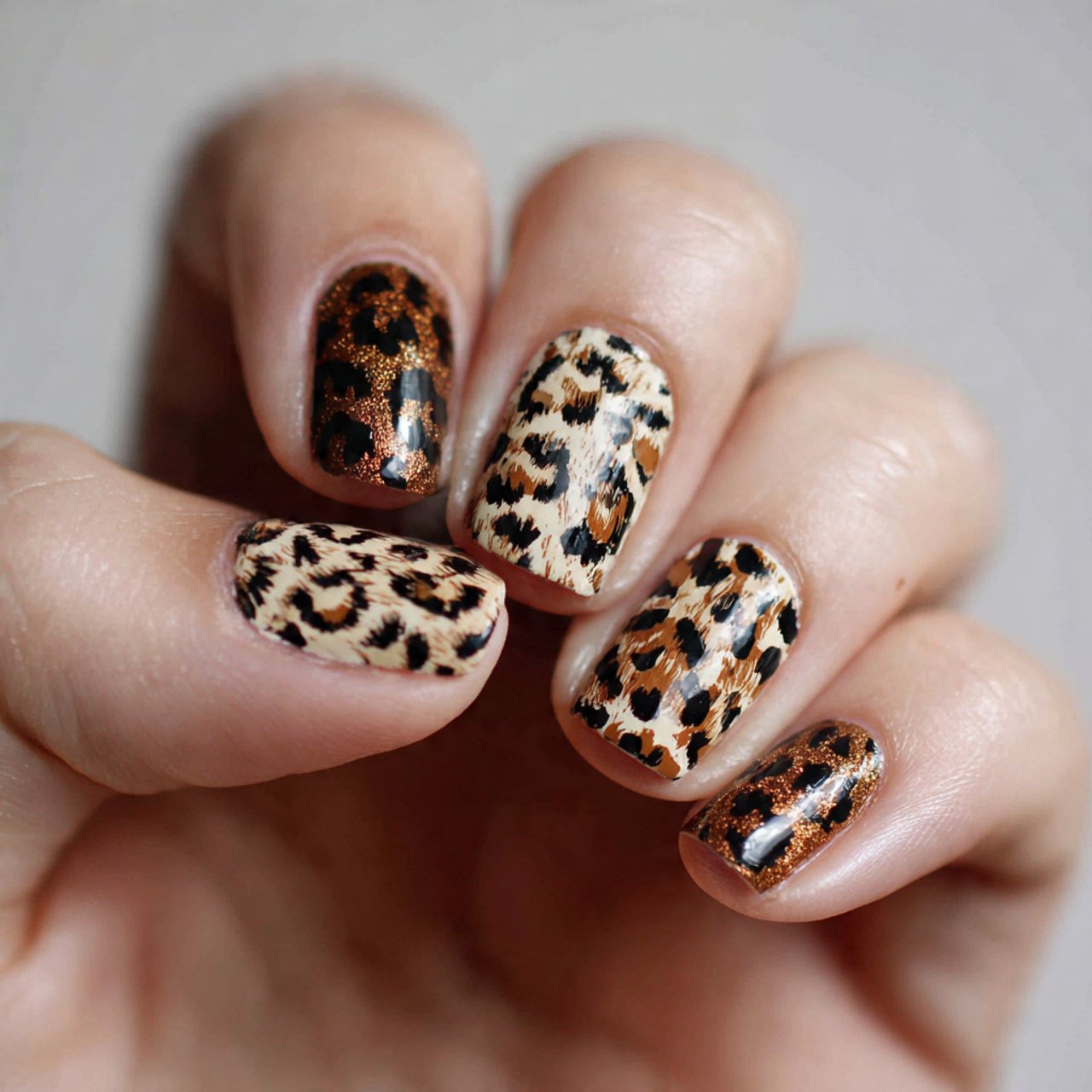 animal prints attractive looks nails