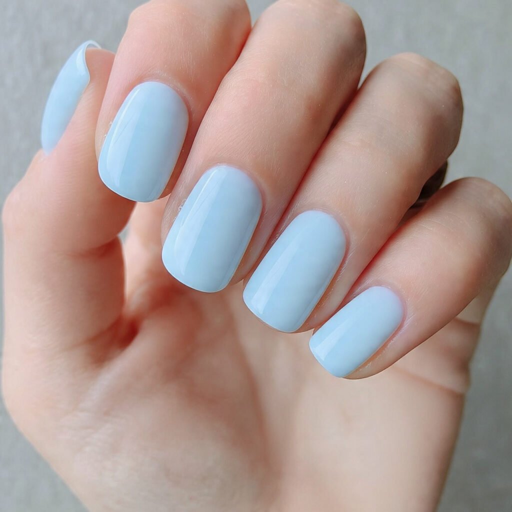 baby blue milk bath soft clean fresh