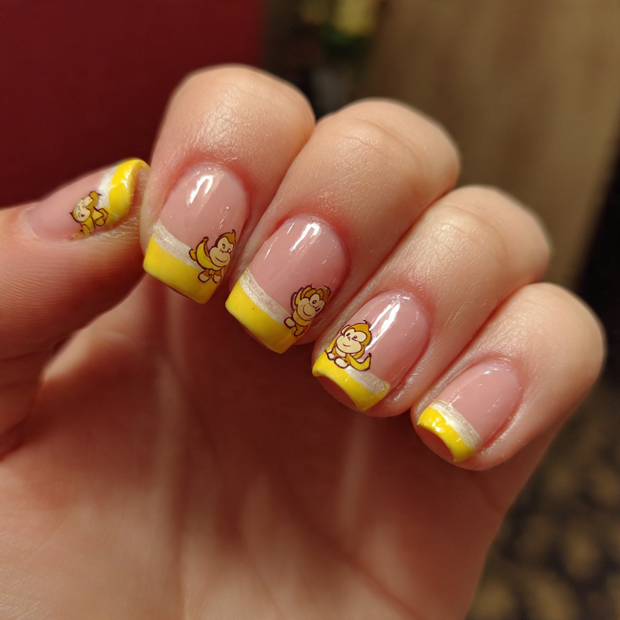 banana tips french monkey theme without the